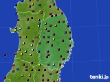 2024年04月20日の岩手県のアメダス(日照時間)