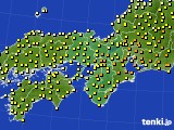 近畿地方のアメダス実況(気温)(2024年04月20日)