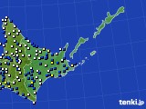 道東のアメダス実況(風向・風速)(2024年04月20日)