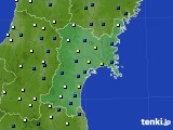 2024年04月20日の宮城県のアメダス(風向・風速)