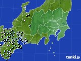 関東・甲信地方のアメダス実況(降水量)(2024年04月21日)