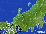 北陸地方のアメダス実況(降水量)(2024年04月21日)