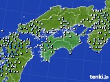 2024年04月21日の四国地方のアメダス(降水量)