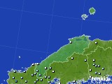 島根県のアメダス実況(降水量)(2024年04月21日)