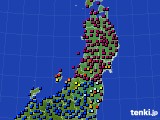 東北地方のアメダス実況(日照時間)(2024年04月21日)