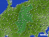 2024年04月21日の長野県のアメダス(風向・風速)