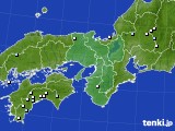 近畿地方のアメダス実況(降水量)(2024年04月22日)