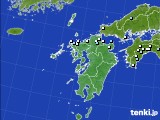 九州地方のアメダス実況(降水量)(2024年04月22日)