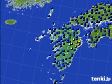 九州地方のアメダス実況(日照時間)(2024年04月22日)