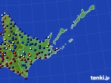 道東のアメダス実況(日照時間)(2024年04月22日)