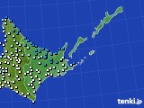 道東のアメダス実況(気温)(2024年04月22日)