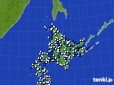 2024年04月22日の北海道地方のアメダス(風向・風速)