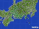東海地方のアメダス実況(風向・風速)(2024年04月22日)
