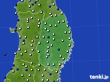 岩手県のアメダス実況(風向・風速)(2024年04月22日)