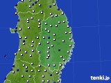 2024年04月22日の岩手県のアメダス(風向・風速)