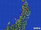 東北地方のアメダス実況(日照時間)(2024年04月23日)