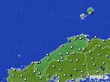 2024年04月23日の島根県のアメダス(風向・風速)