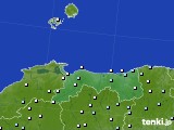 鳥取県のアメダス実況(降水量)(2024年04月24日)