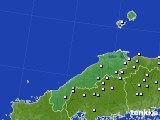 島根県のアメダス実況(降水量)(2024年04月24日)