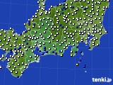 2024年04月24日の東海地方のアメダス(風向・風速)