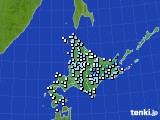 北海道地方のアメダス実況(降水量)(2024年04月25日)