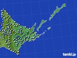 道東のアメダス実況(降水量)(2024年04月25日)
