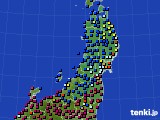 2024年04月25日の東北地方のアメダス(日照時間)