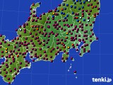関東・甲信地方のアメダス実況(日照時間)(2024年04月25日)