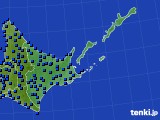 道東のアメダス実況(日照時間)(2024年04月25日)