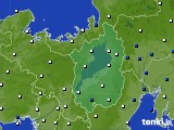 滋賀県のアメダス実況(風向・風速)(2024年04月25日)