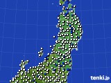 東北地方のアメダス実況(風向・風速)(2024年04月26日)