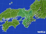 近畿地方のアメダス実況(降水量)(2024年04月27日)