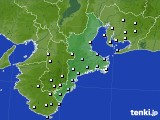 三重県のアメダス実況(降水量)(2024年04月27日)