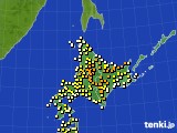 北海道地方のアメダス実況(気温)(2024年04月27日)
