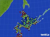 北海道地方のアメダス実況(日照時間)(2024年04月28日)