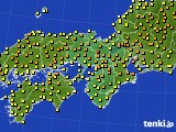近畿地方のアメダス実況(気温)(2024年04月28日)