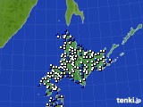 北海道地方のアメダス実況(風向・風速)(2024年04月28日)