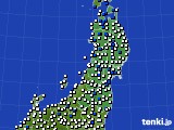 東北地方のアメダス実況(風向・風速)(2024年04月28日)