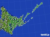 道東のアメダス実況(風向・風速)(2024年04月28日)