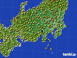 関東・甲信地方のアメダス実況(気温)(2024年04月29日)