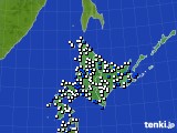 北海道地方のアメダス実況(風向・風速)(2024年04月29日)