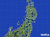 2024年04月29日の東北地方のアメダス(風向・風速)