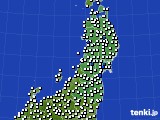 東北地方のアメダス実況(風向・風速)(2024年04月30日)