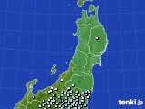 東北地方のアメダス実況(降水量)(2024年05月01日)