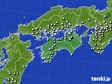 四国地方のアメダス実況(降水量)(2024年05月01日)