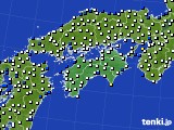 2024年05月01日の四国地方のアメダス(風向・風速)