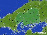 広島県のアメダス実況(風向・風速)(2024年05月01日)