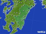 宮崎県のアメダス実況(風向・風速)(2024年05月01日)