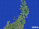 東北地方のアメダス実況(風向・風速)(2024年05月03日)