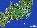 関東・甲信地方のアメダス実況(風向・風速)(2024年05月03日)